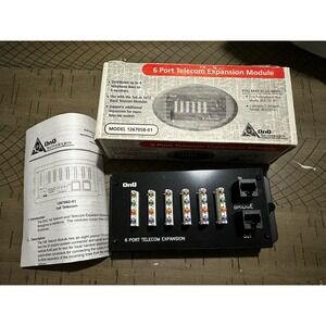 On-Q/Legrand 1267058-01‎ 6-Port Telecom Expansion Module